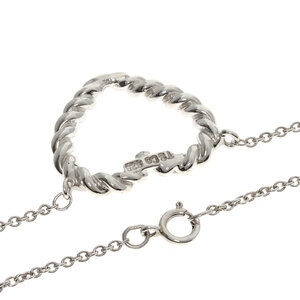 Tiffany Twisted Heart Necklace Silver